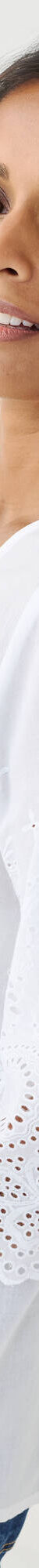 Blouse unie manches 3/4, broderie anglaise (blanc) Blouse unie manches 3/4, broderie anglaise (blanc)